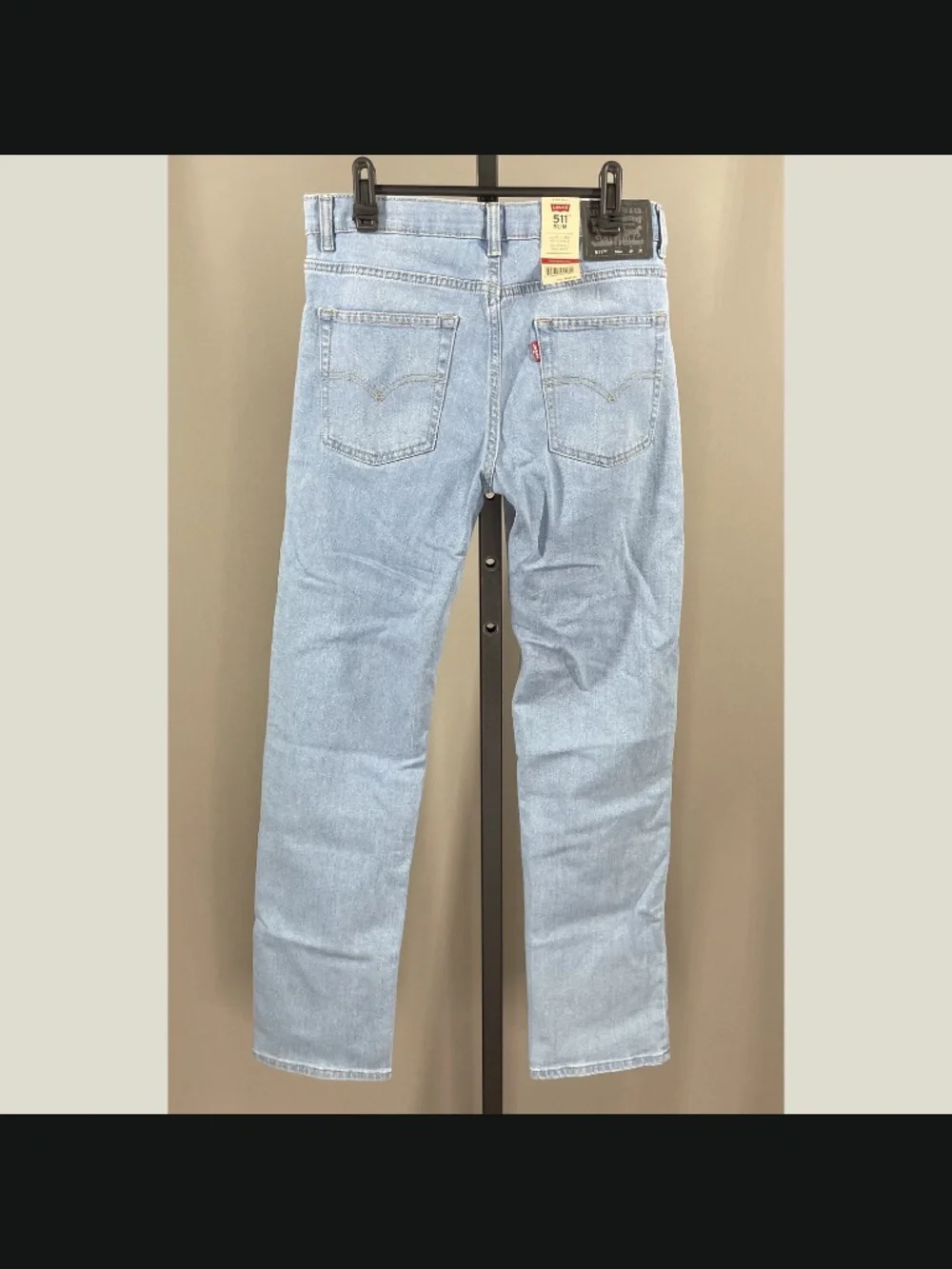 NEW Levis Jeans Boys 18 29 blue denim straight leg slim kids casual classic